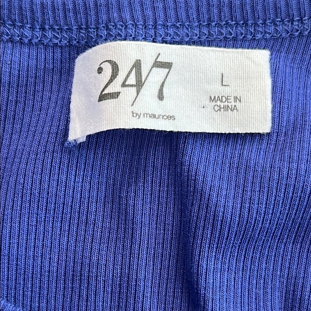 24/7 Comfort Apparel Blue Sheath Mini Dress - Picture 2 of 3